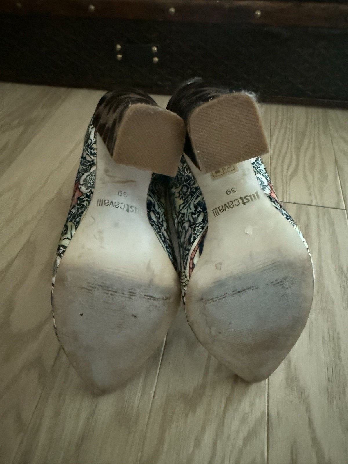 Just Cavalli Booties Leopard And William Morris Print 39
