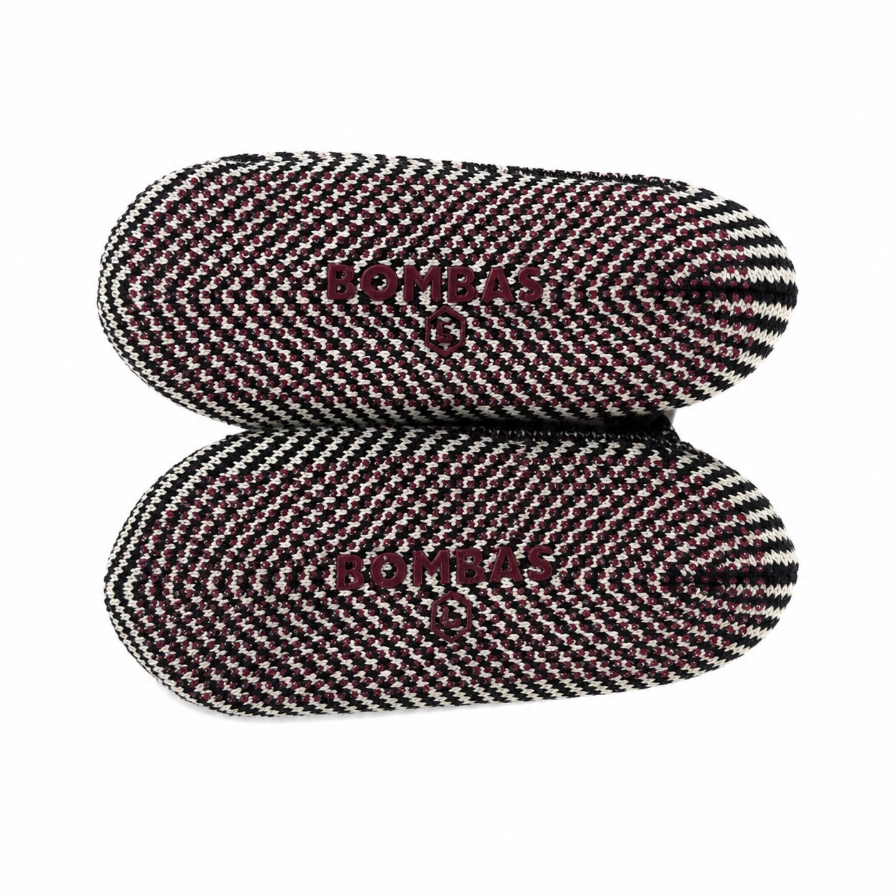 Bombas – Gripper Sherpa Lined Slipper – House Shoe Sock – Black Nordic – Size XL
