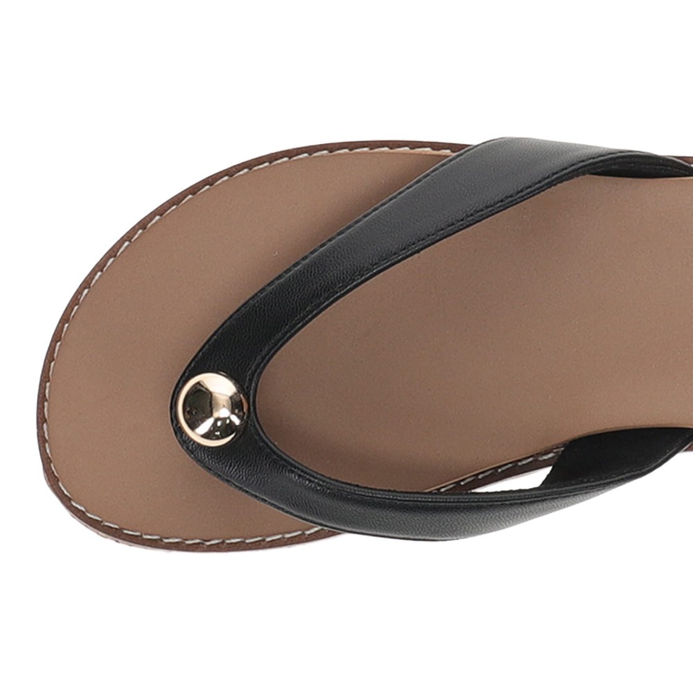 Corkys Off The Deep End Flip Flops Womens Black Casual Sandals 41-0737-BLCK