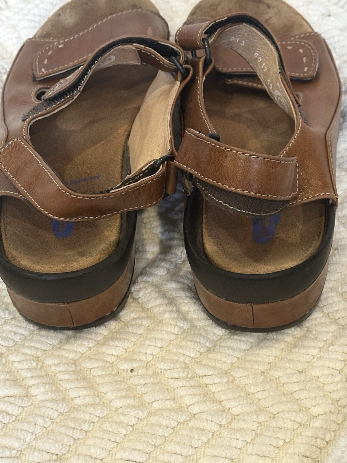 Wolky Jewel Camel Brown Leather Slingback Comfort Sandals Women’s Size 40 9 US