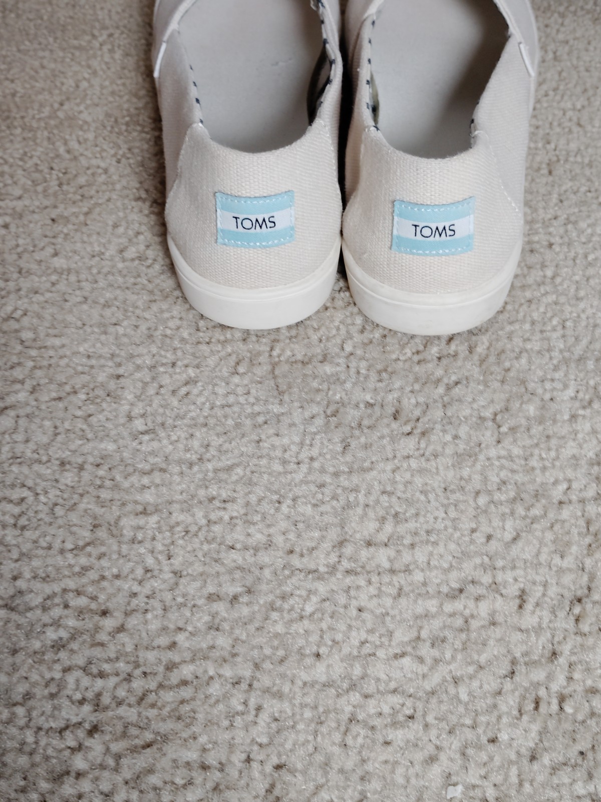 TOMS Natural Heritage CREAM Woven Canvas Shoes Resort Boho Casual Travel Women 9