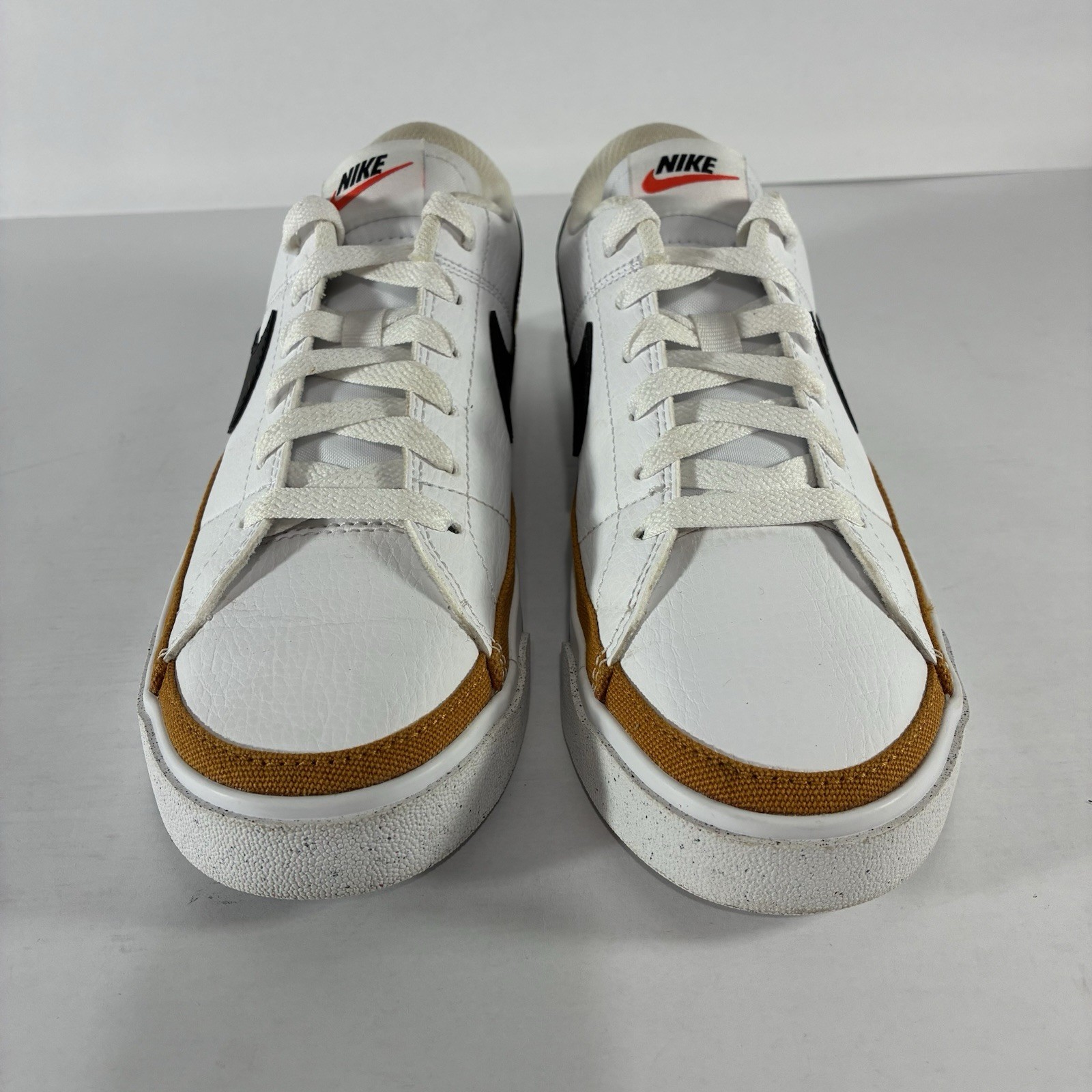 Size 7.5- Nike Court Legacy Next Nature White Desert Ochre W