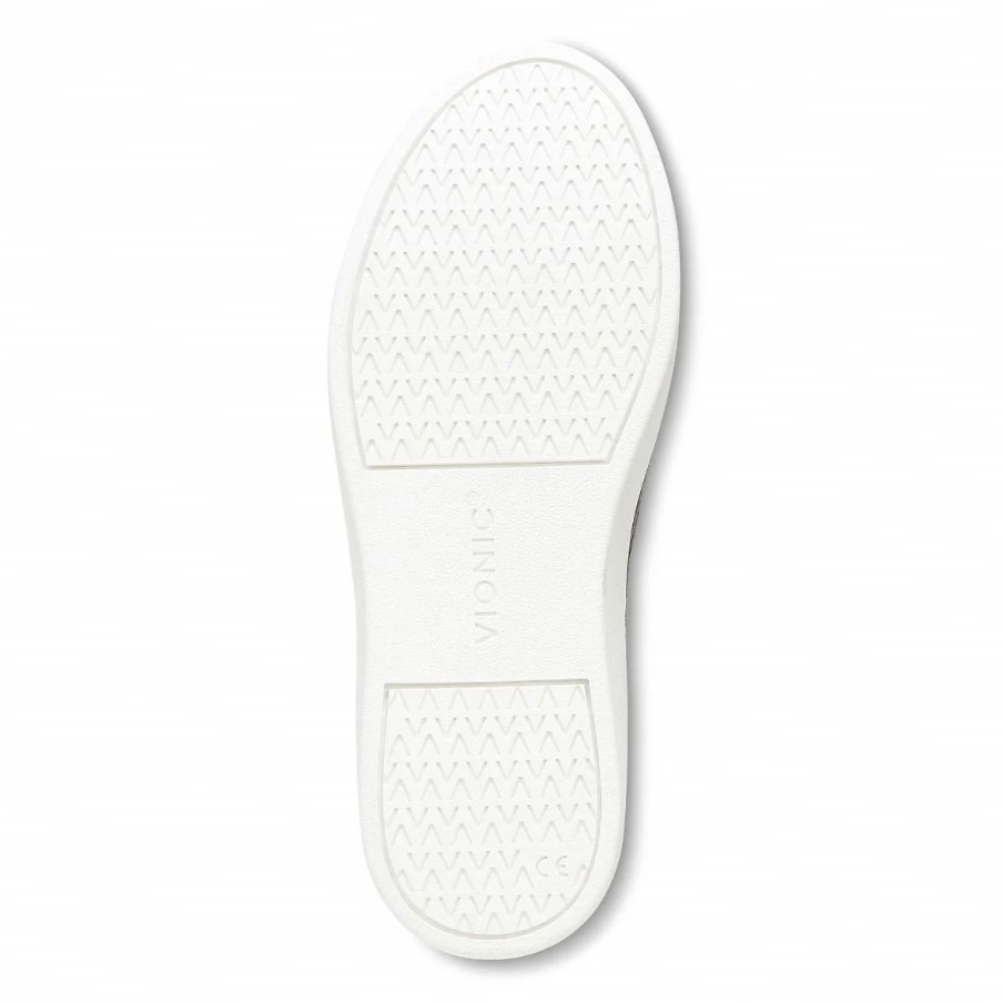 VIONIC Women Winny Sneaker, Onyx Leather (NEW)