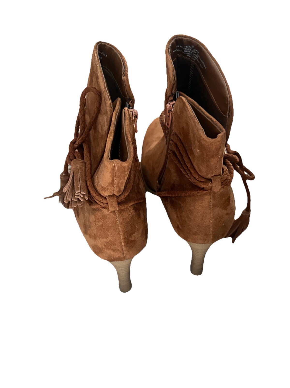 Isaac Mizrahi for Target Brown Suede Ankle Boots Heels – 10