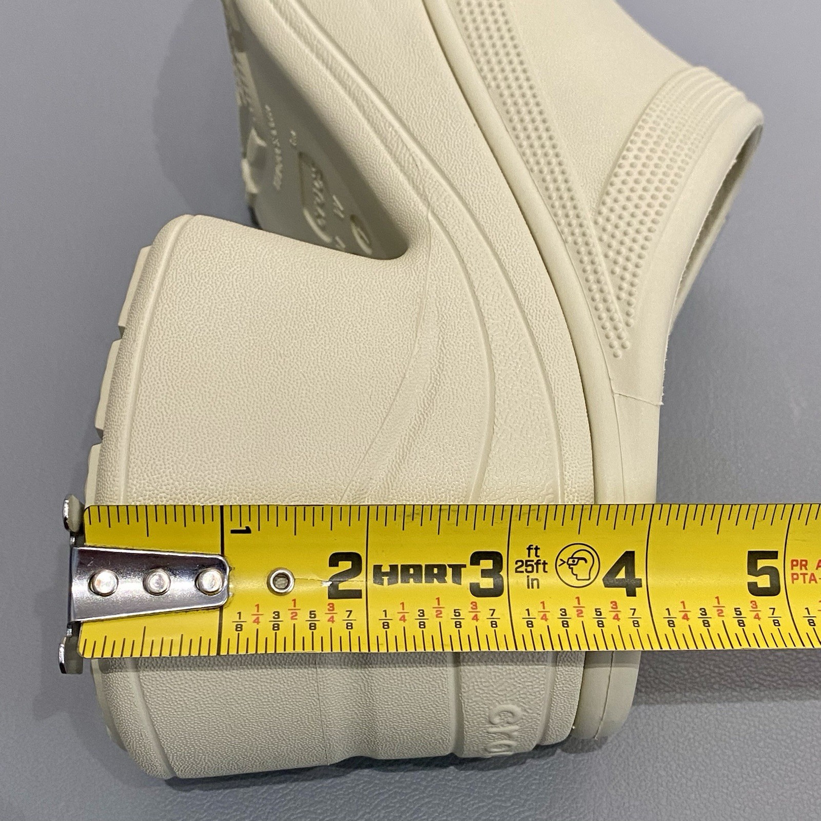 Crocs Siren Platform Heeled Clogs Mules Women’s 11 Men’s 9 Cream Bone Chunky