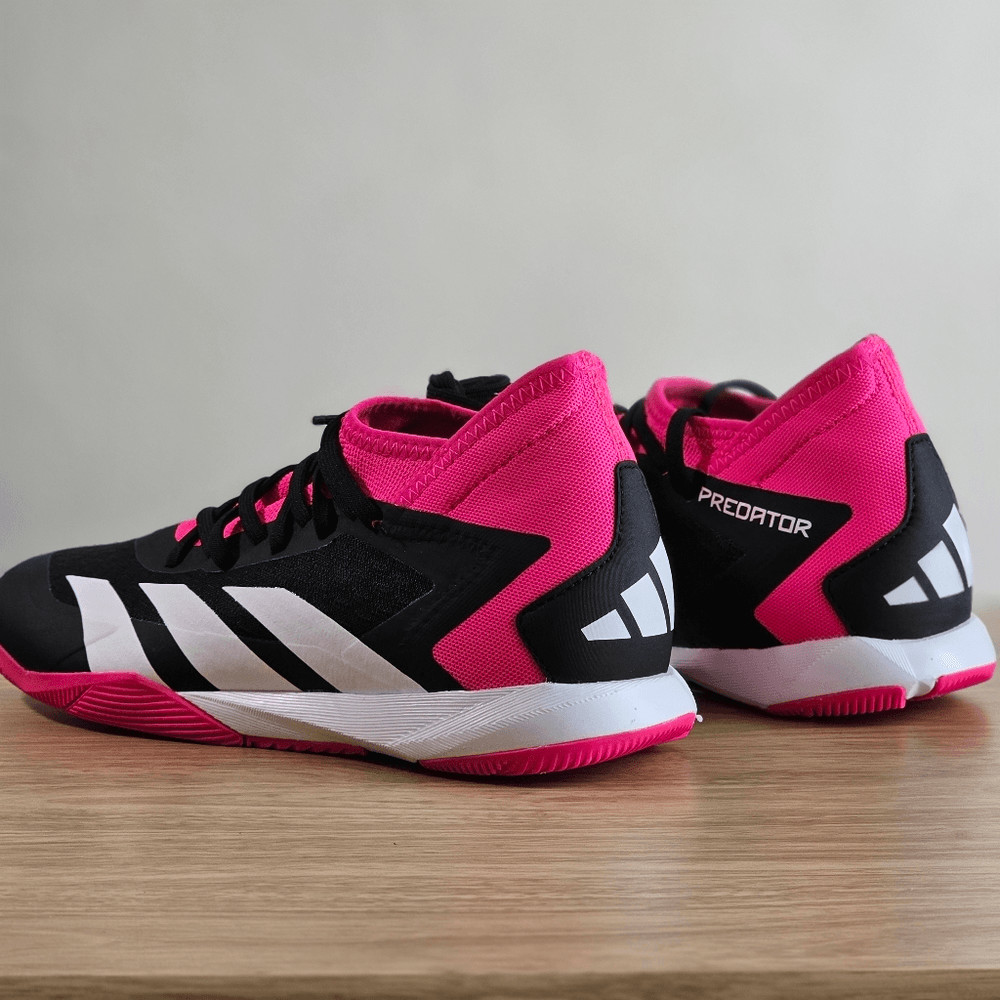 Adidas Predator Accuracy .3 Indoor Soccer Sala Shoes 10 Black Pink White GW7069