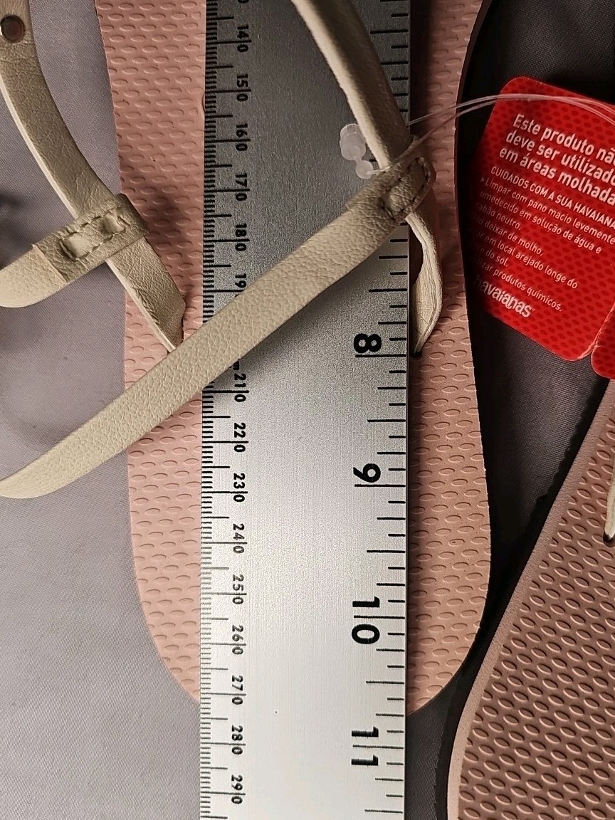Havaianas You Rio Sandal Ballet Rose Ankle Strap Outdoor/Indoor Sz USA 12.5 CUTE