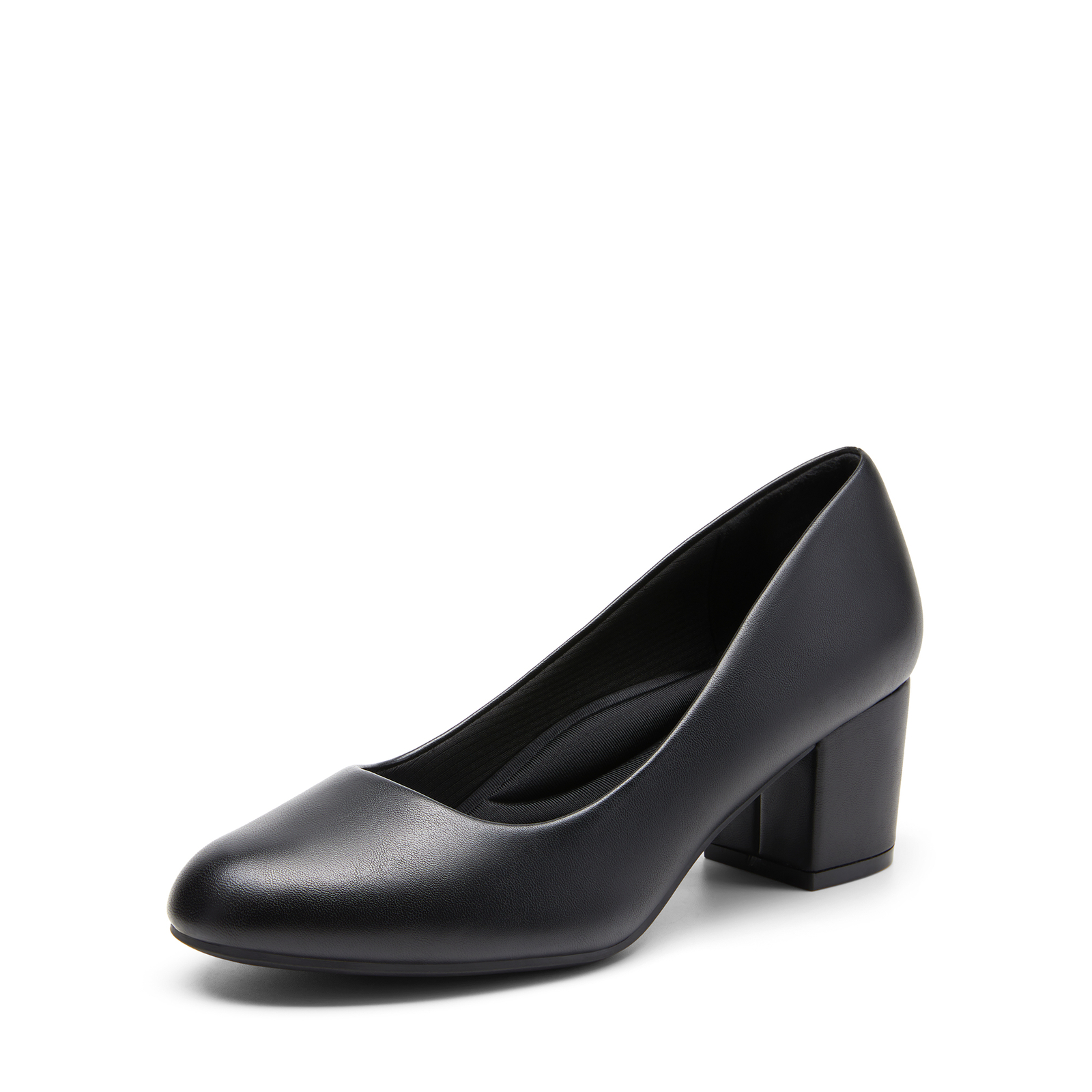 Women Comfortable Slip On Low Chunky Heel Office Dress Wedding Pump Shoes NEW