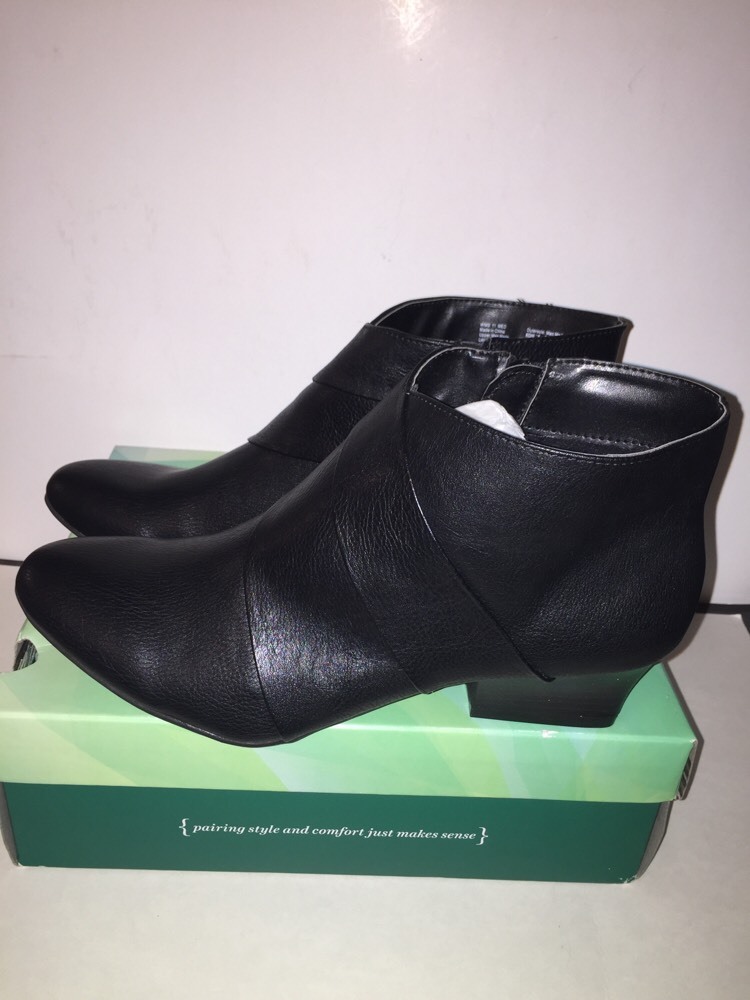 SOLE (SENSE)ABILITY Womens «LINA»Ankle Boots BLACK Size 11M NEW Box Winter Fall