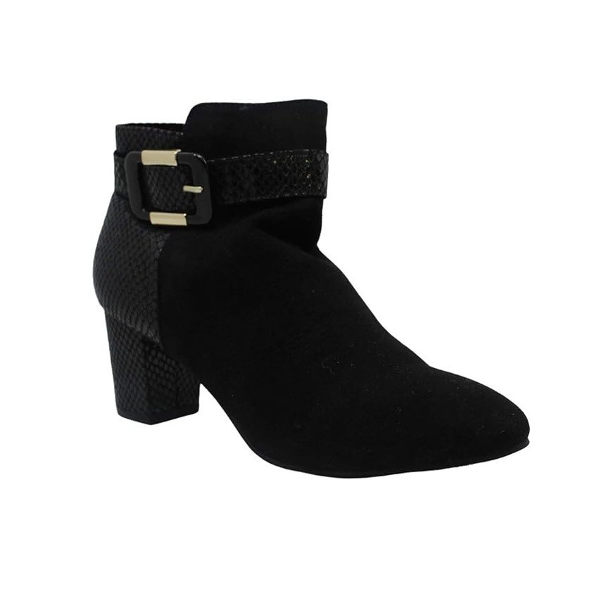 Karen Scott Womens 8 M Black Micro Ivyy High Heel Dress Booties NIB JZ6