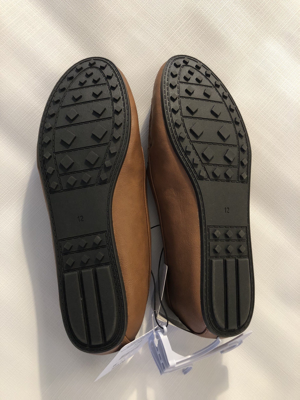 Aerosoles Womens Loafers Size 11 Wide 11W Cognac Vegan Leather Cushioned Shoes