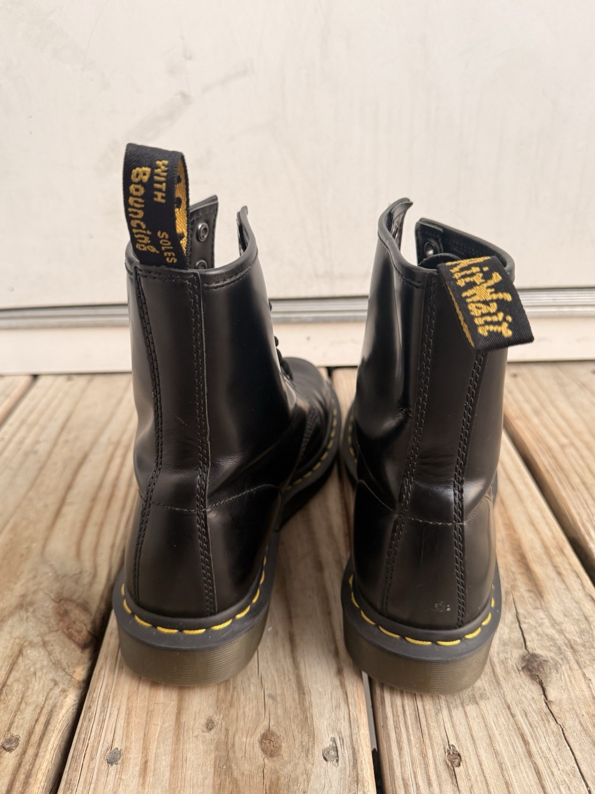 Dr. Martens Men’s Black Leather Lace-Up Combat Ankle Boots US 9 EU 41 UK 7