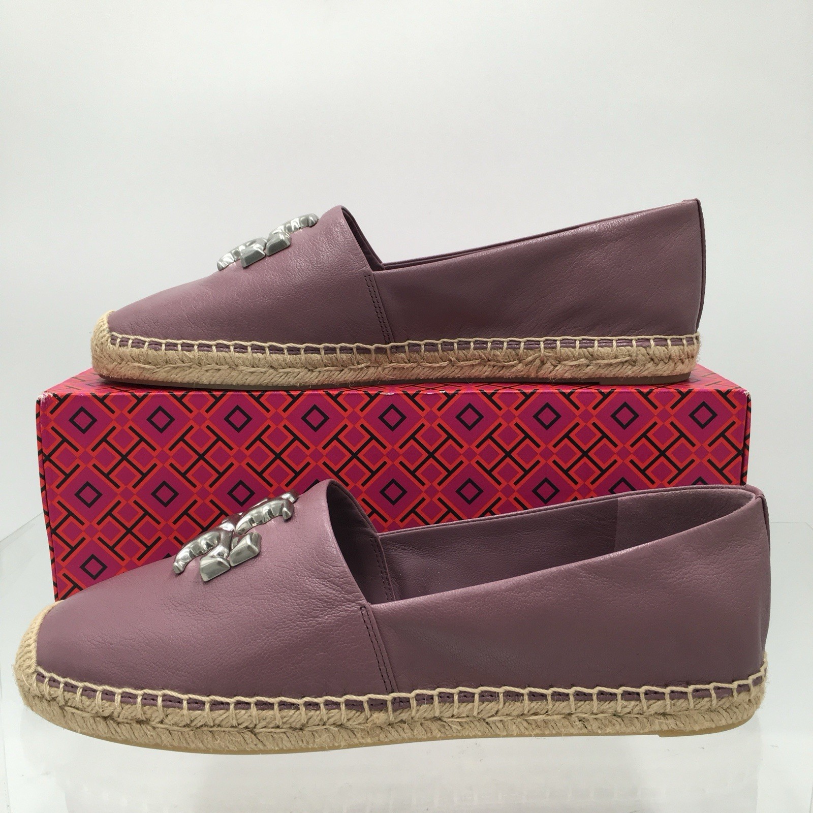 TORY BURCH – ELEANOR – Cipria- Goat Leather Women’s Espadrille Size 5 M