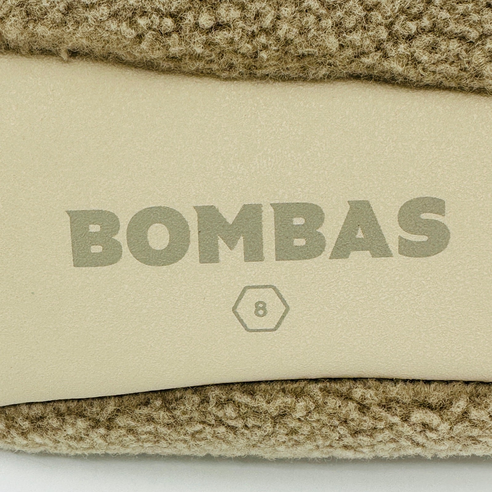 Bombas Women’s Cabin Bootie Fawn Taupe Sherpa House Shoes Slippers Size 8