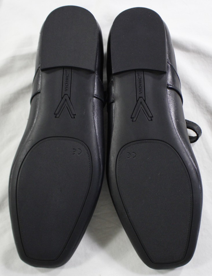 Vionic Shoes Women’s 9.5 W Alameda Mary Jane Flat Leather Square Toe Black