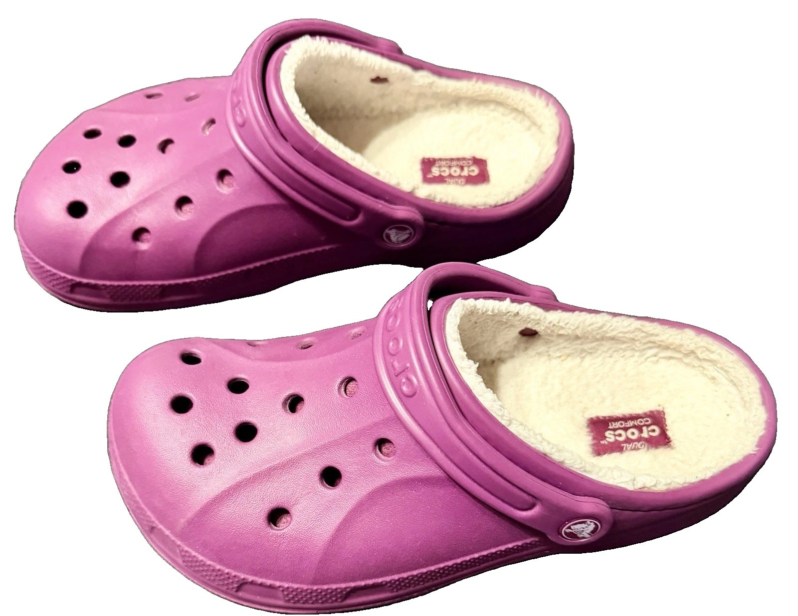 Crocs Unisex Baya Heather Lined Clogs M7/W9 Pomagranate