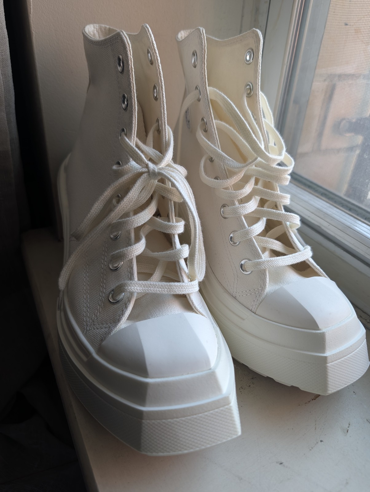 Converse Chuck 70 De Luxe Wedge ‘Egret’ A06479C Women’s Shoes US Sz 8.5