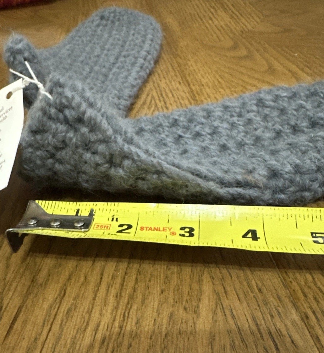 Alpaca Handmade Footies/ Slipper Socks Gray Small