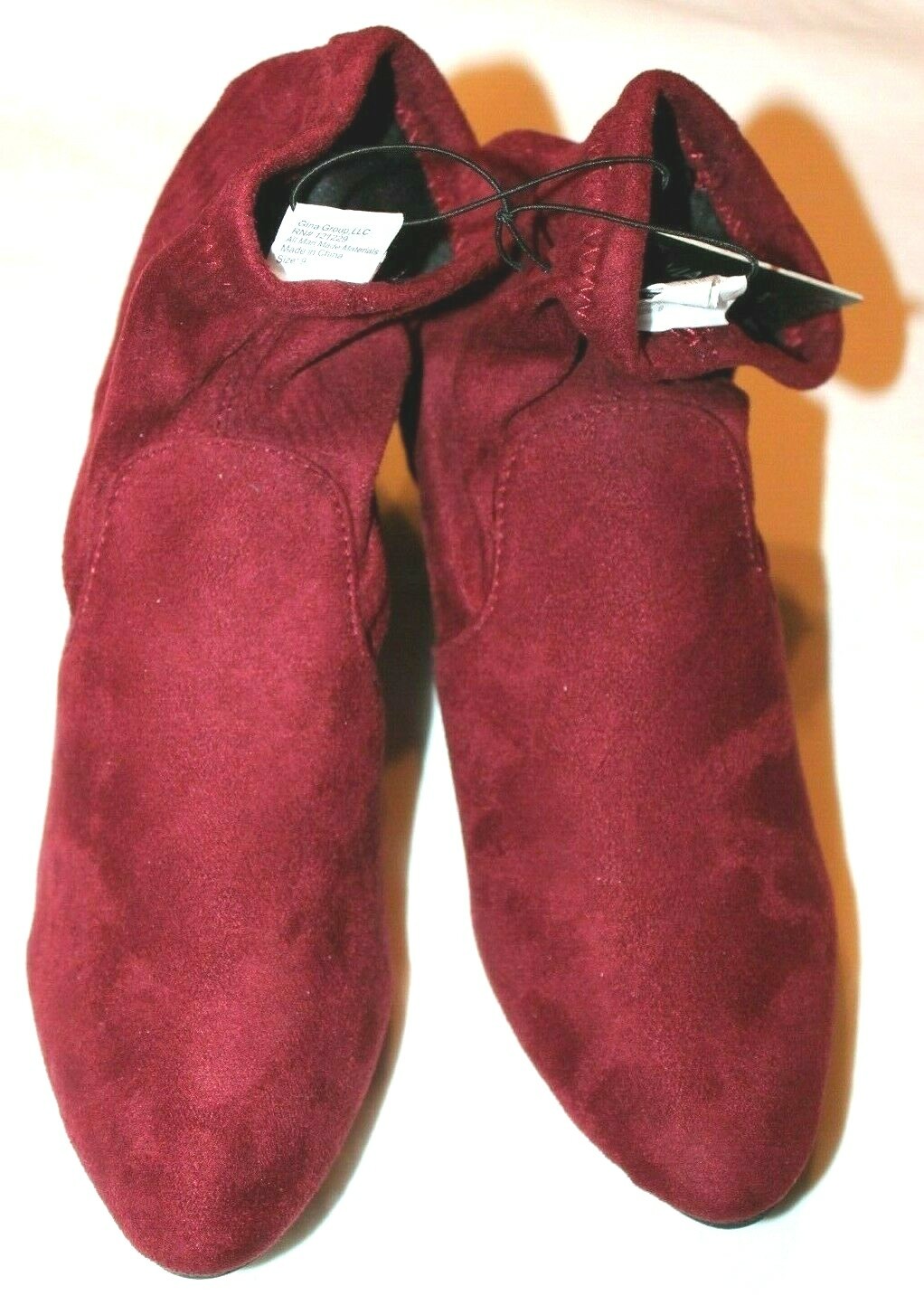VIA ROSA Women’s Red Ankle Boots Size 9 Medium