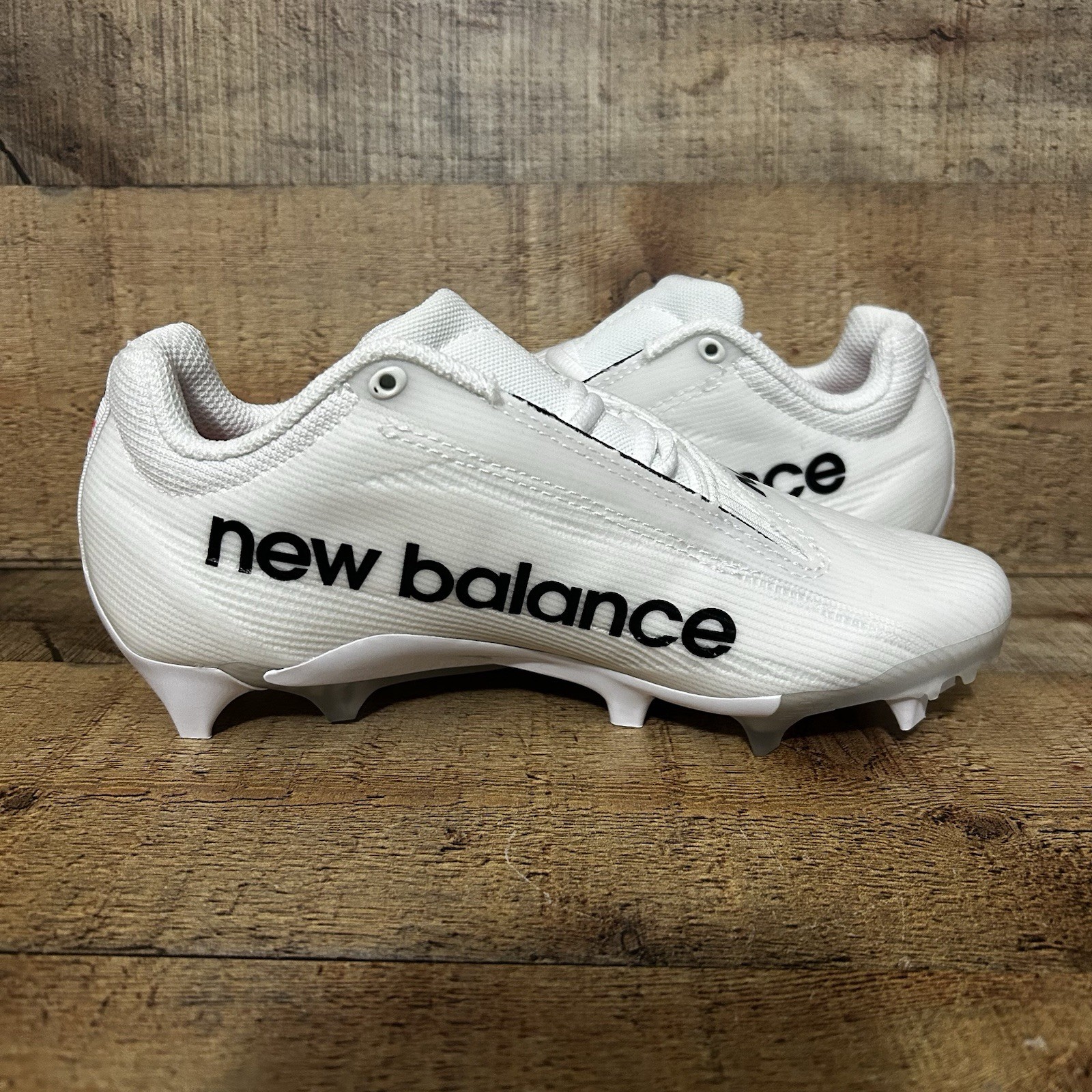 New Balance Burn X4 Lacrosse LAX Cleats Womens Size 6.5 White Black WBURNLW4 NEW