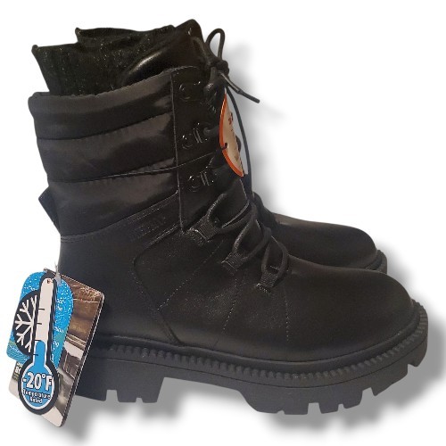 Ozark Trail Women’s Snow Combat Boots Lace Up 3M Thinsulate Genuine Leather Sz 8