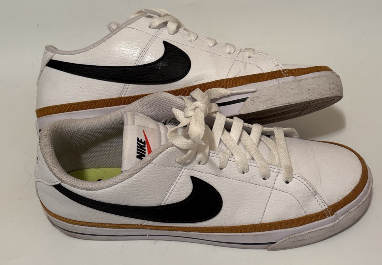 Nike Women’s Court Legacy Next Nature White Tan Black Size 8.5 DH3161-100