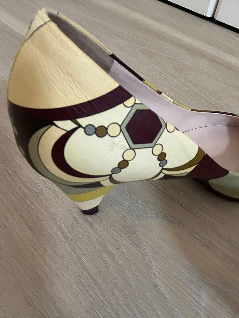 Emilio Pucci Heeled Pumps Multicolor Pointed Toe Size 36.5 Women’s From Japan