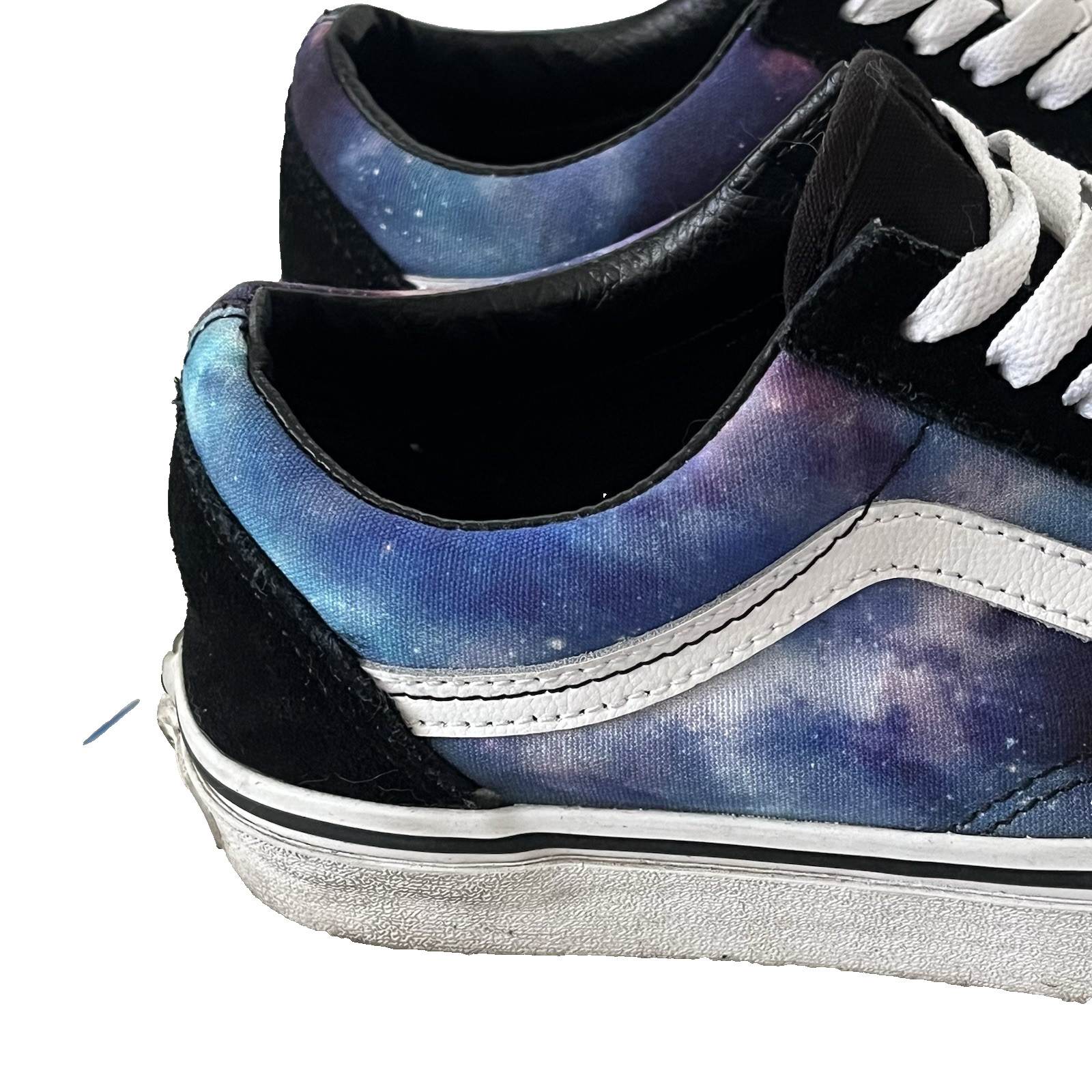 Vans Old Skool Galaxy Black White Suede Skate Sneakers Men’s 6.5 Women’s 8