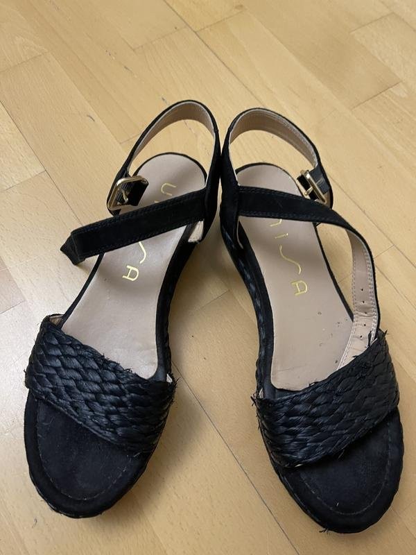 women unisa heels black suede 36.5