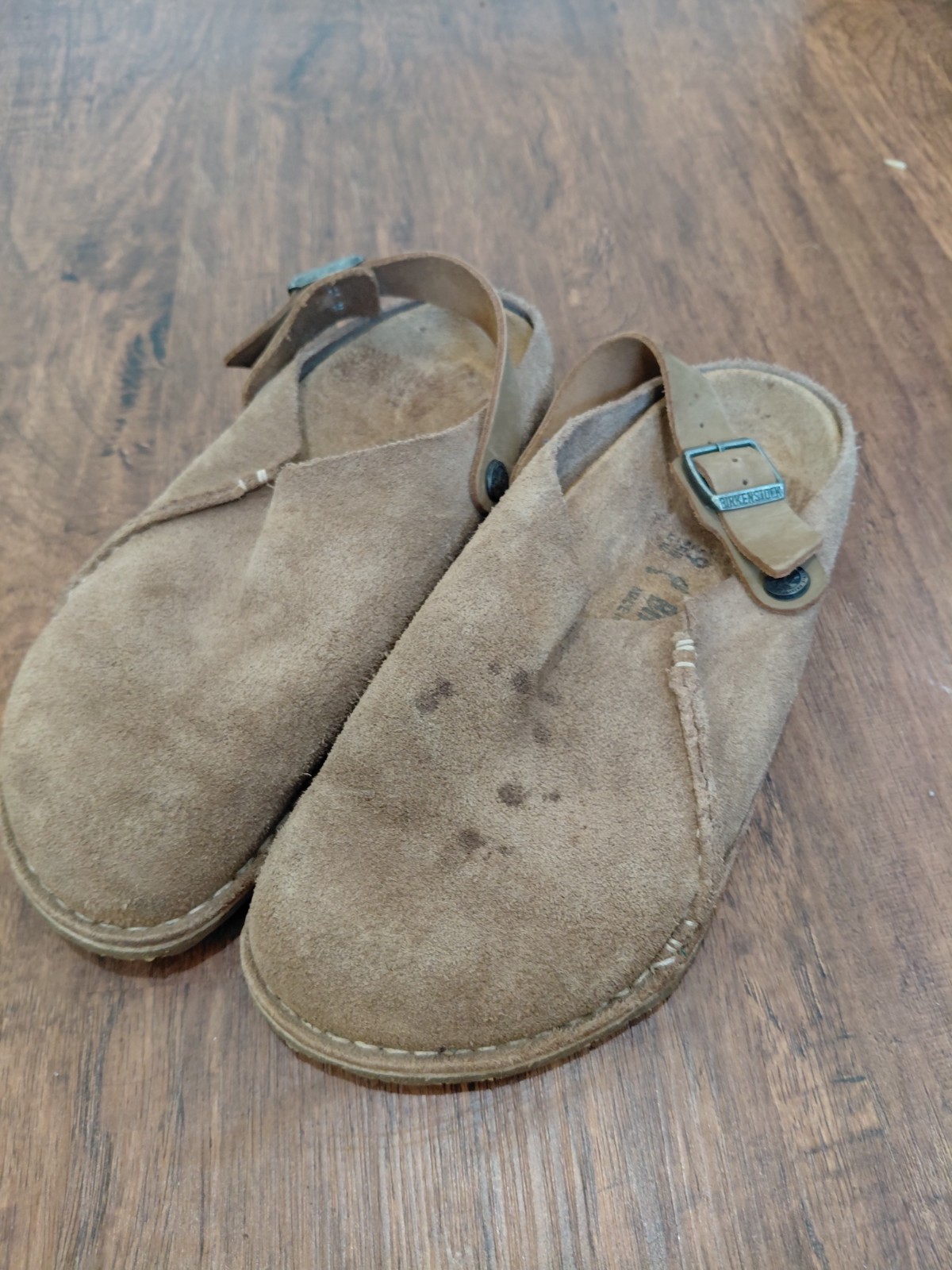 Birkenstock Lutry Premium Slip On Walking Clogs Taupe Women Size 39EU 8US Narrow