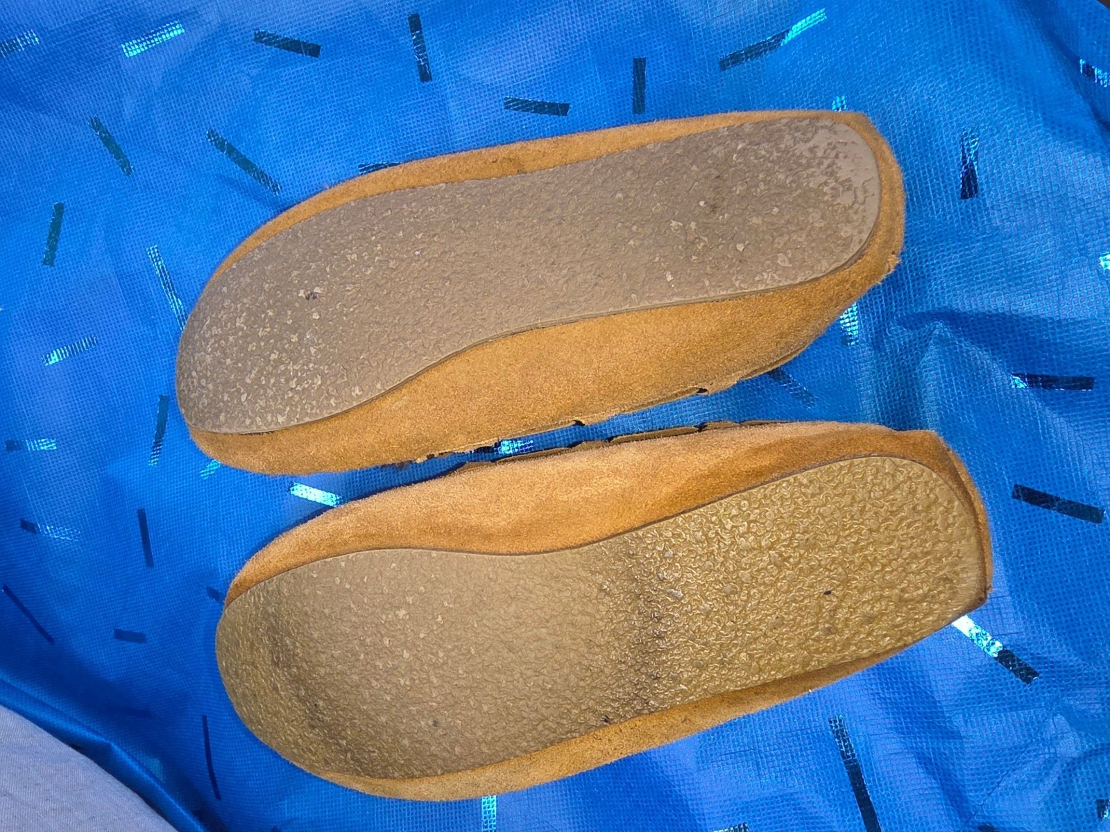 Minnetonka Cally Cinnamon Brown Suede Faux Fur Lined Moccasin Slippers