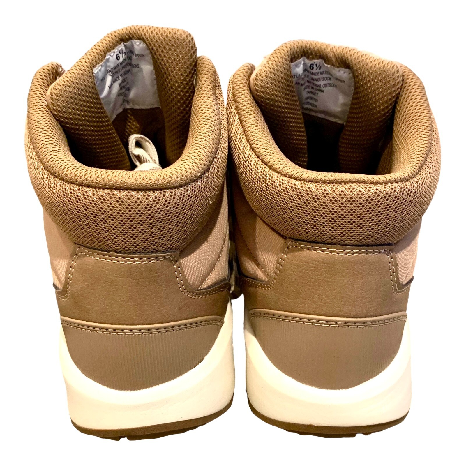 {UNIVERSAL THREAD} Boots Beige-Tan Snow/Hiking/Winter/Comfort/Vegan Womens ~6.5