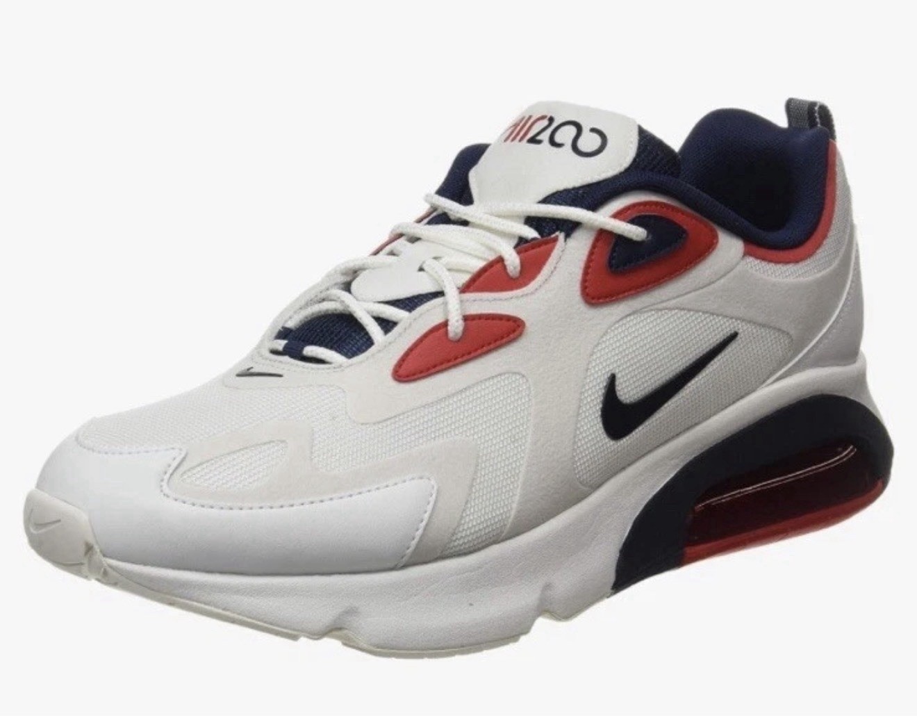 Nike Air Max 200 GS USA Olympic White Obsidian Blue Red AT5627-105 5.5y Womens 7