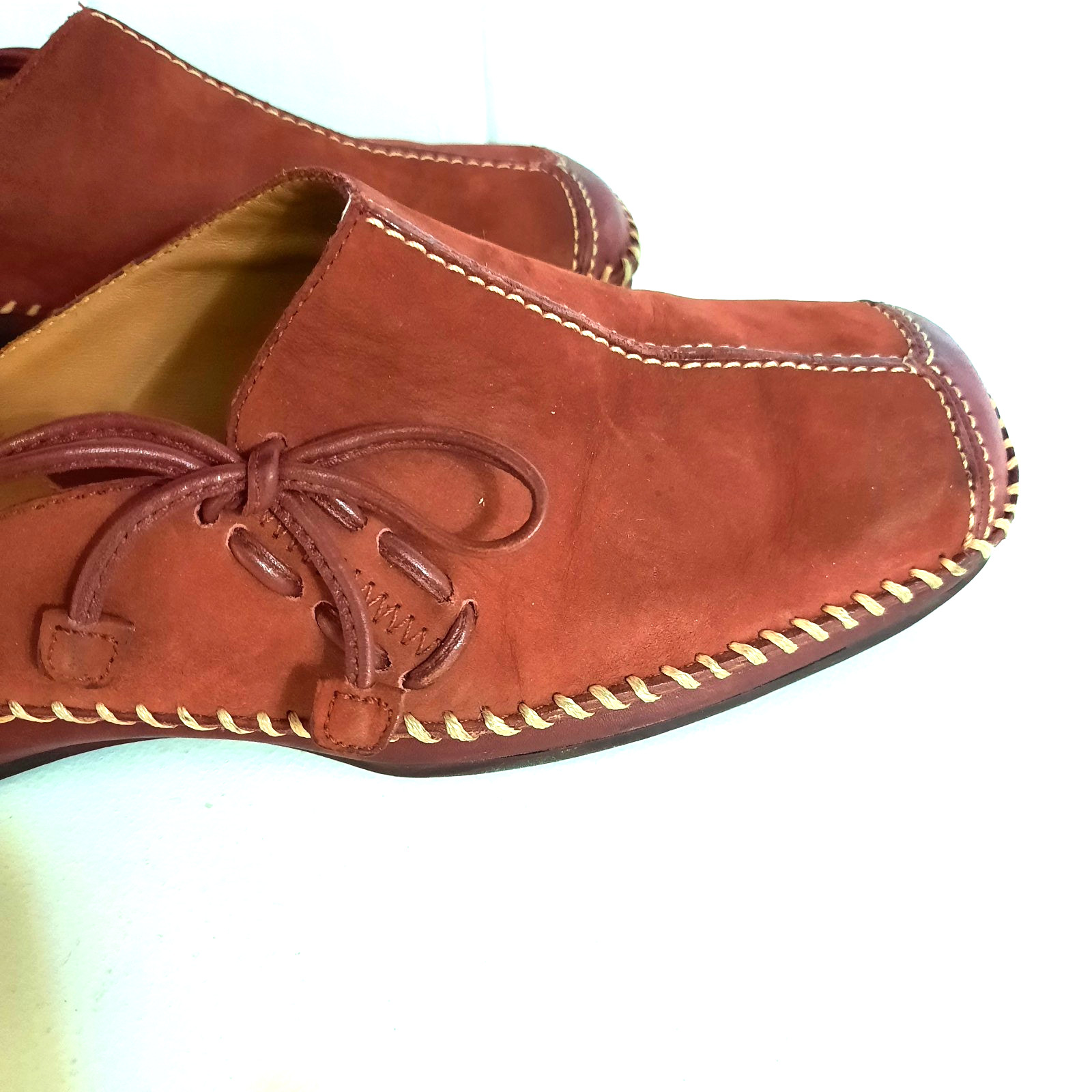 Women’s Nurture by Lamaze Size 8M Burgundy Suede Slip On Mule-«Sophie» Brazil-