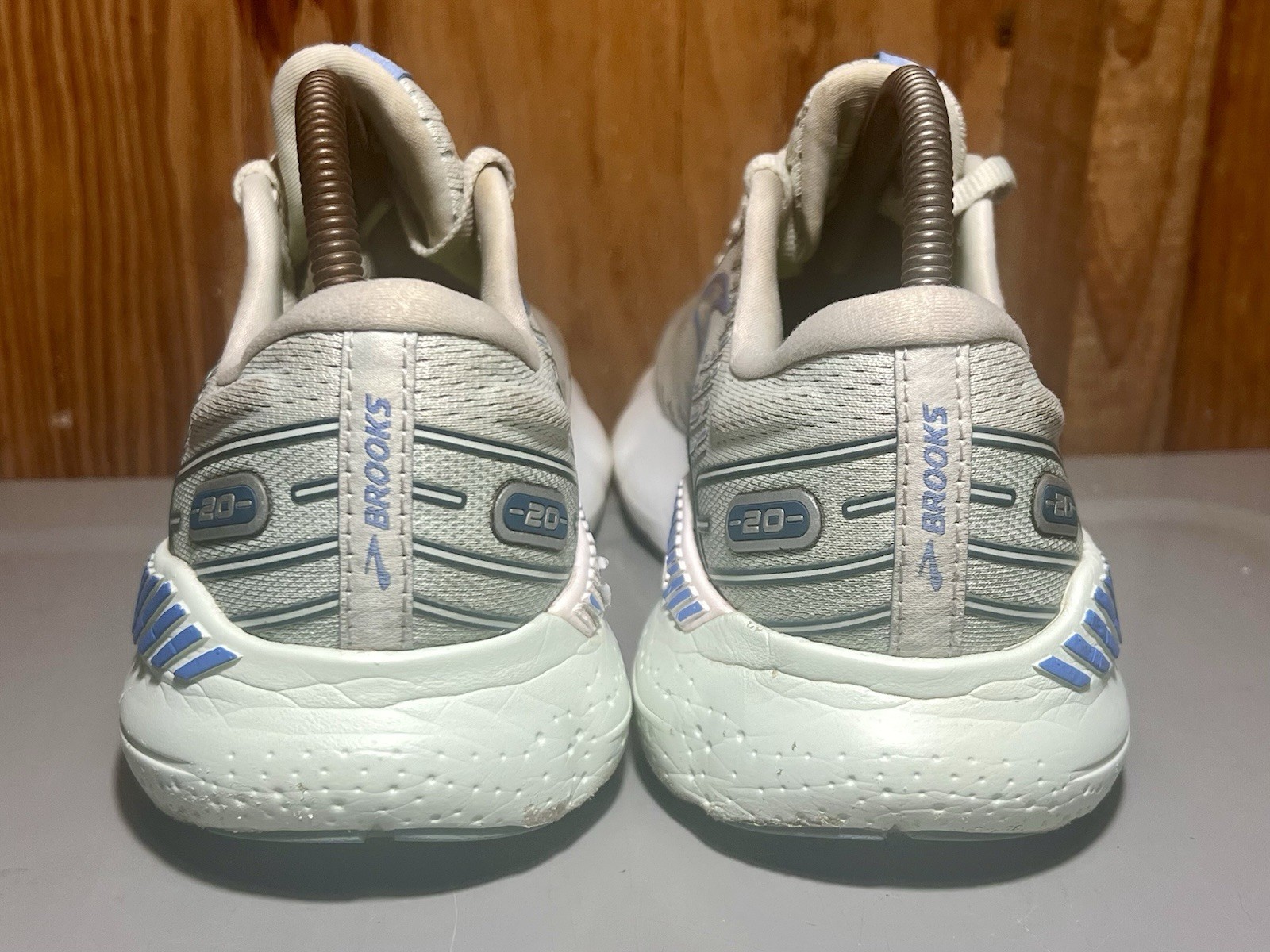 Womens 9.5 B Brooks Glycerin GTS 20 Running Shoes Aftermarket Insoles