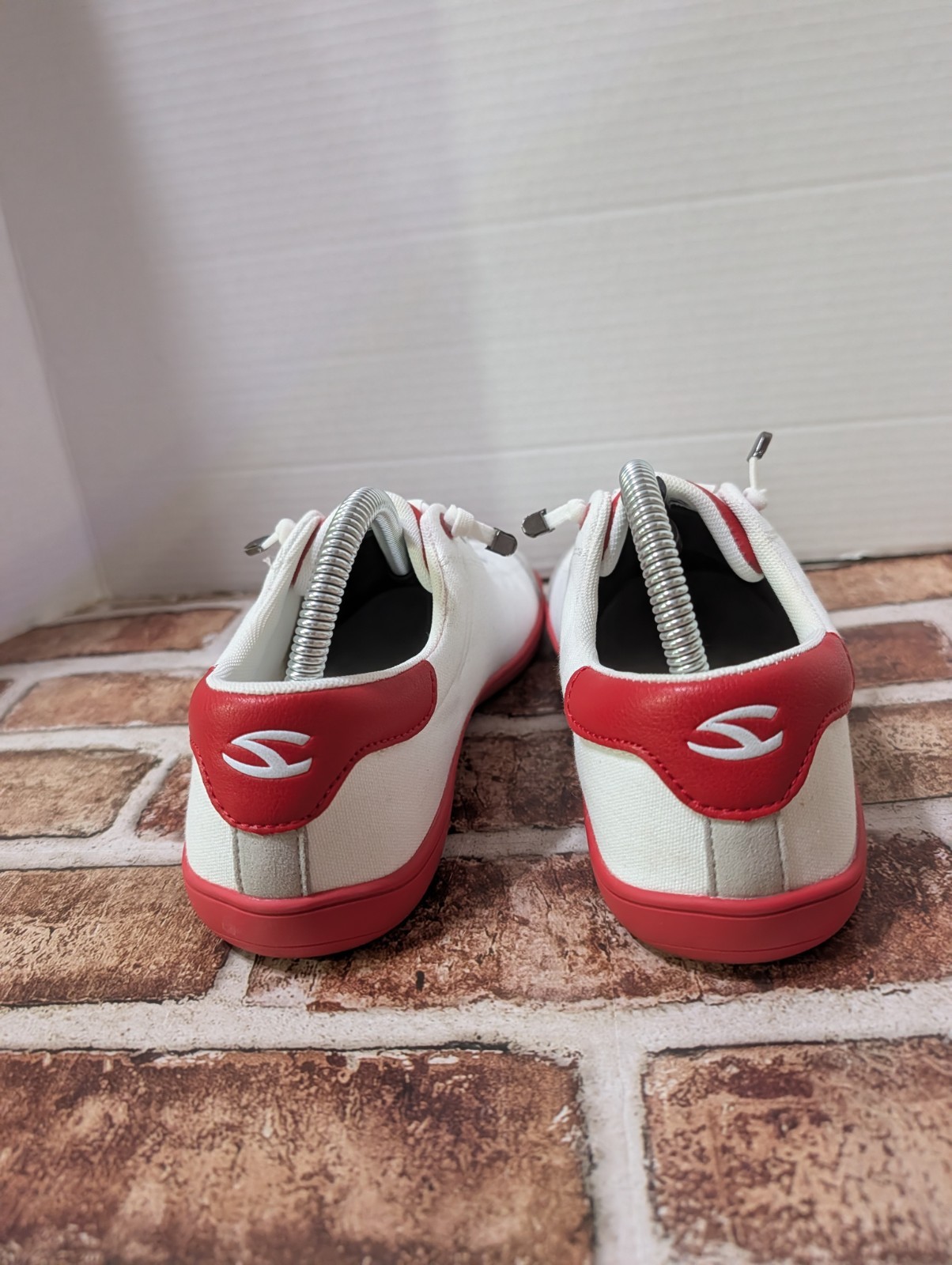 Hobibear Barefoot Shoes Canvas Sneakers White Red Grey Men 6.5 Women 8.5 EU 39