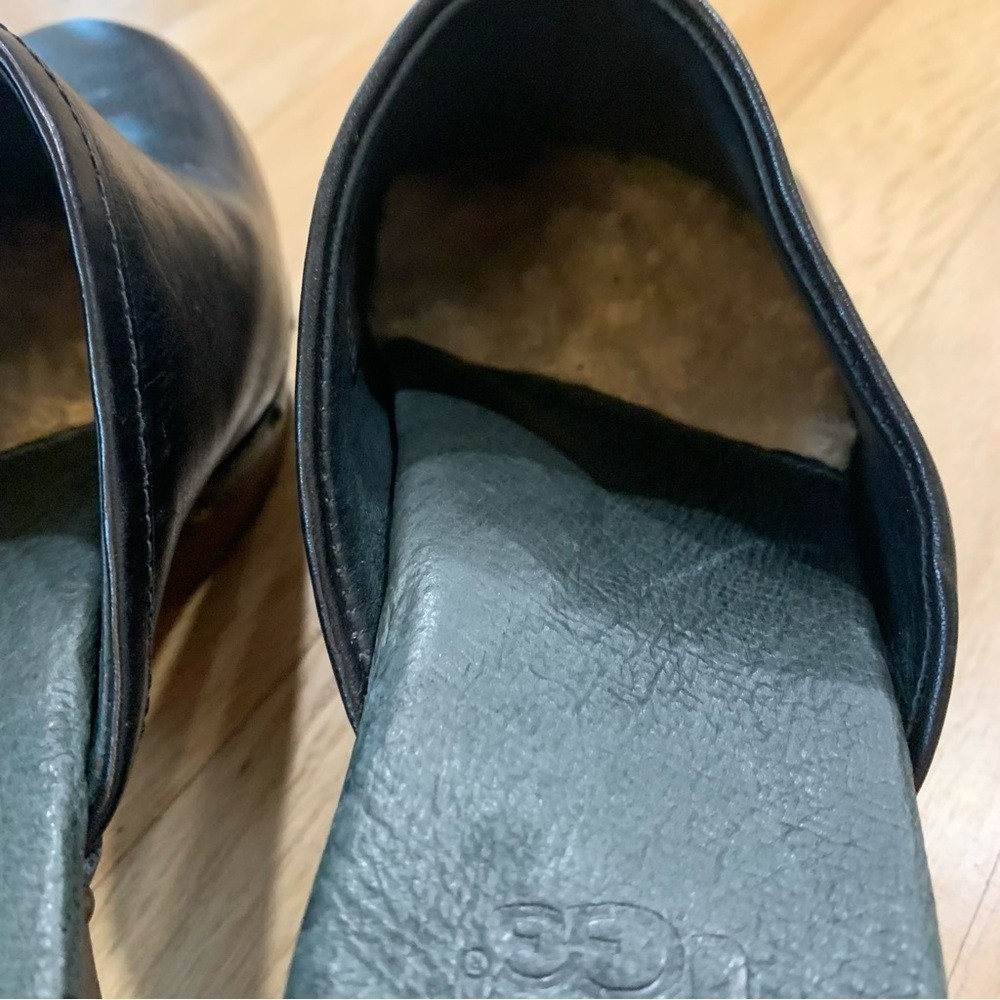 Ugg Abbie Studded Leather Platform Clog Mule US Size 6 Winter Fall Bohemian