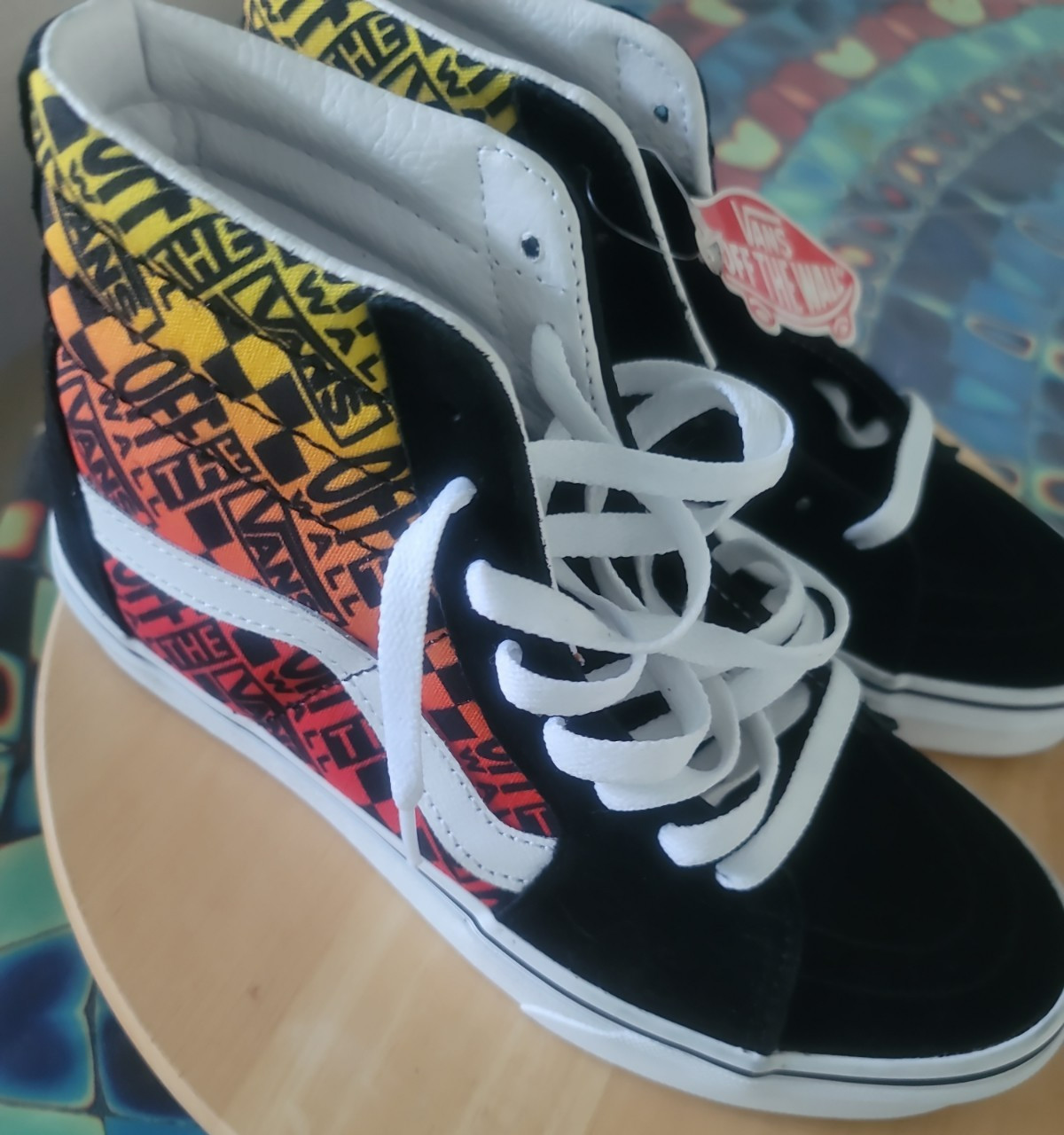 Vans Sk8 Hi Logo Flame High Top Sneakers NWT Skate Shoes – Men’s 5 /Women 6.5