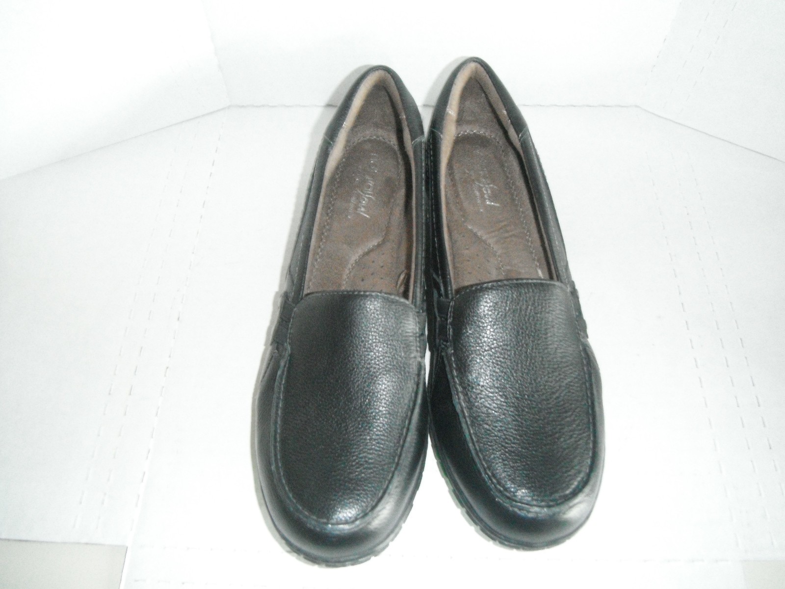 Natural Soul Rhett Loafer Shoes Womens 9.5 M Casual Slip On Low Leather Black