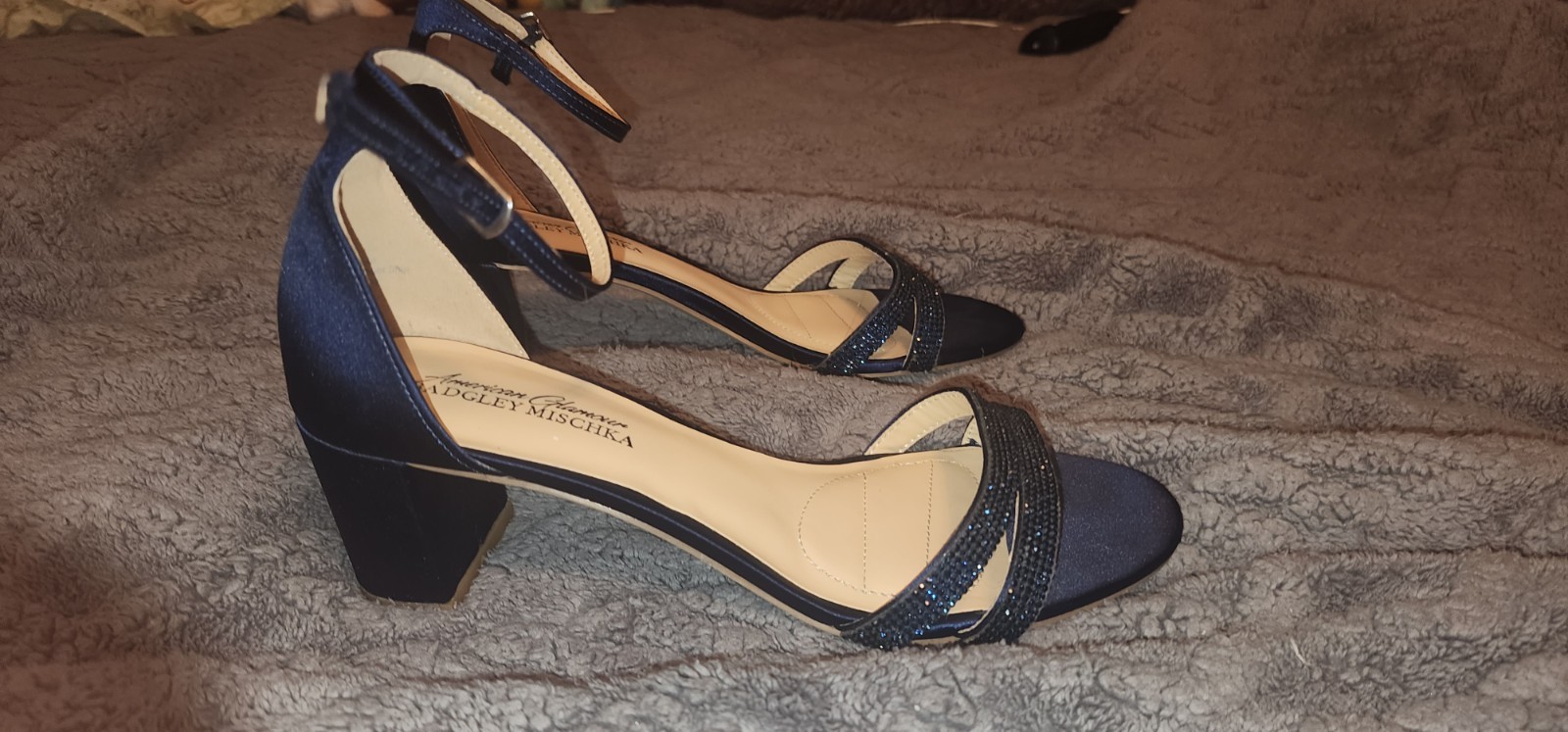 Women’s Navy Blue Heels, Size 8.5