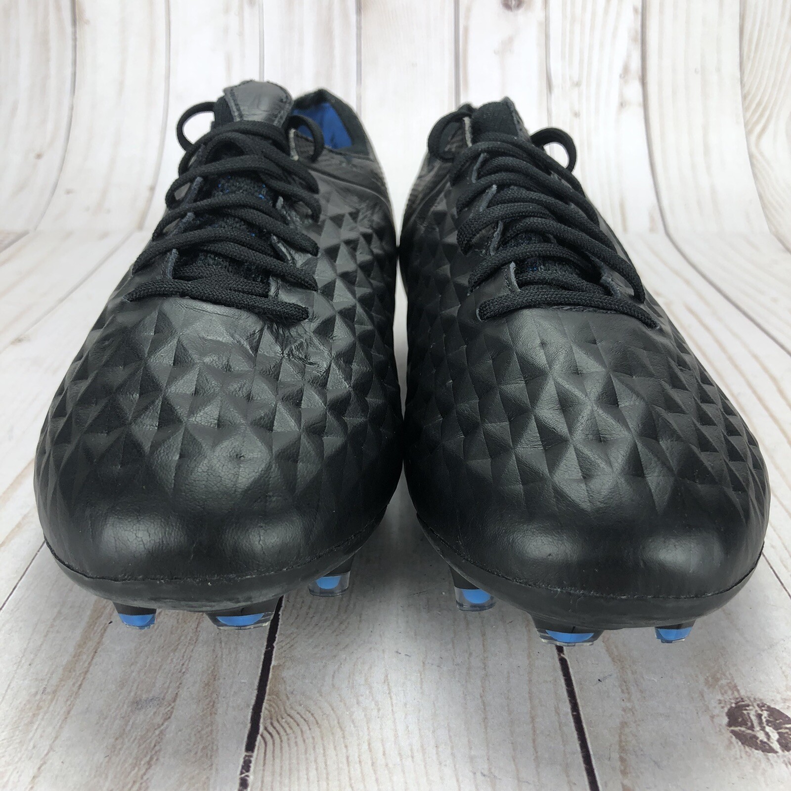 Nike Tiempo Legend 8 Elite FG ACC Soccer Cleats Black Red Size W7/M5.5