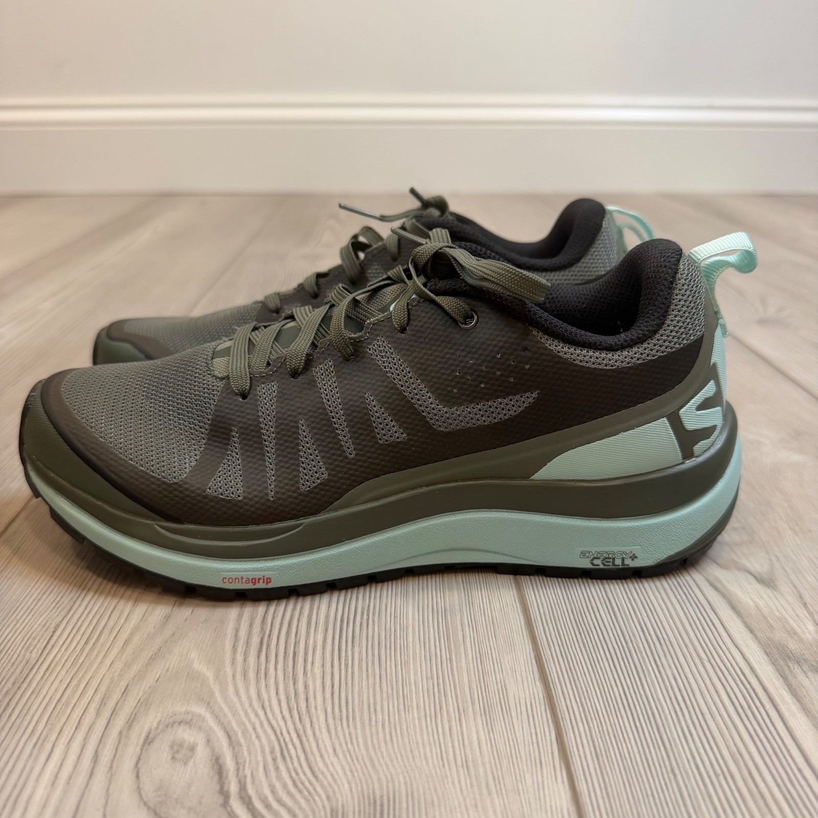 Salomon Odyssey Pro W Trail Running Shoes Castor Gray Blue 399732 Womens 6 NEW