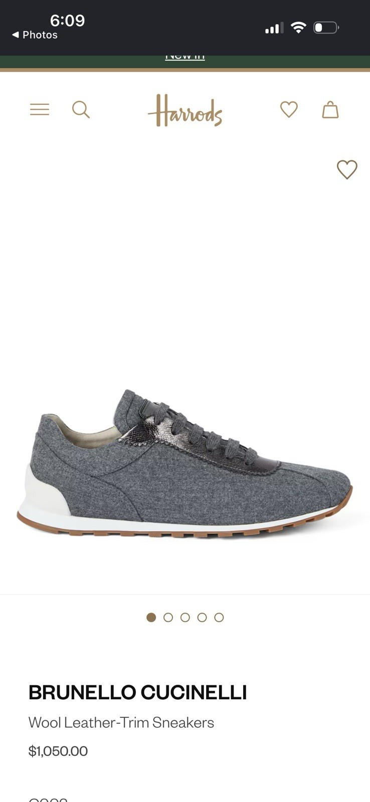 BRUNELLO CUCINELLI Retail 1050$ Wool Knit Low Top Runners Sneakers