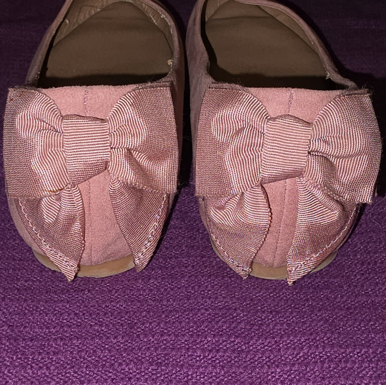 Torrid Women’s Blush Round Toe Flat Slip On Faux Suede Shoes Size 7.5W