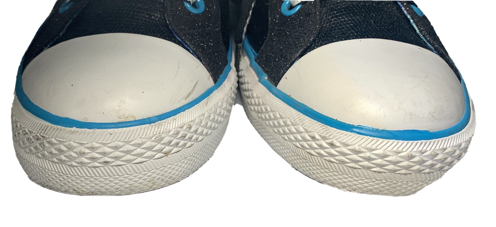 GOTTA FLURT Low Rise Sneakers Shoes Black Blue Accent Reversible Tongue Women 9