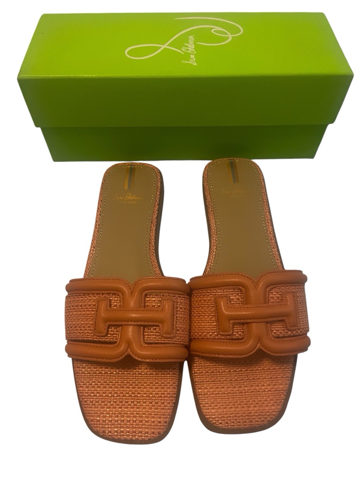 Sam Edelman Irina Pink Lea Weave Women’s Modern Flats Sandals Size 7.5