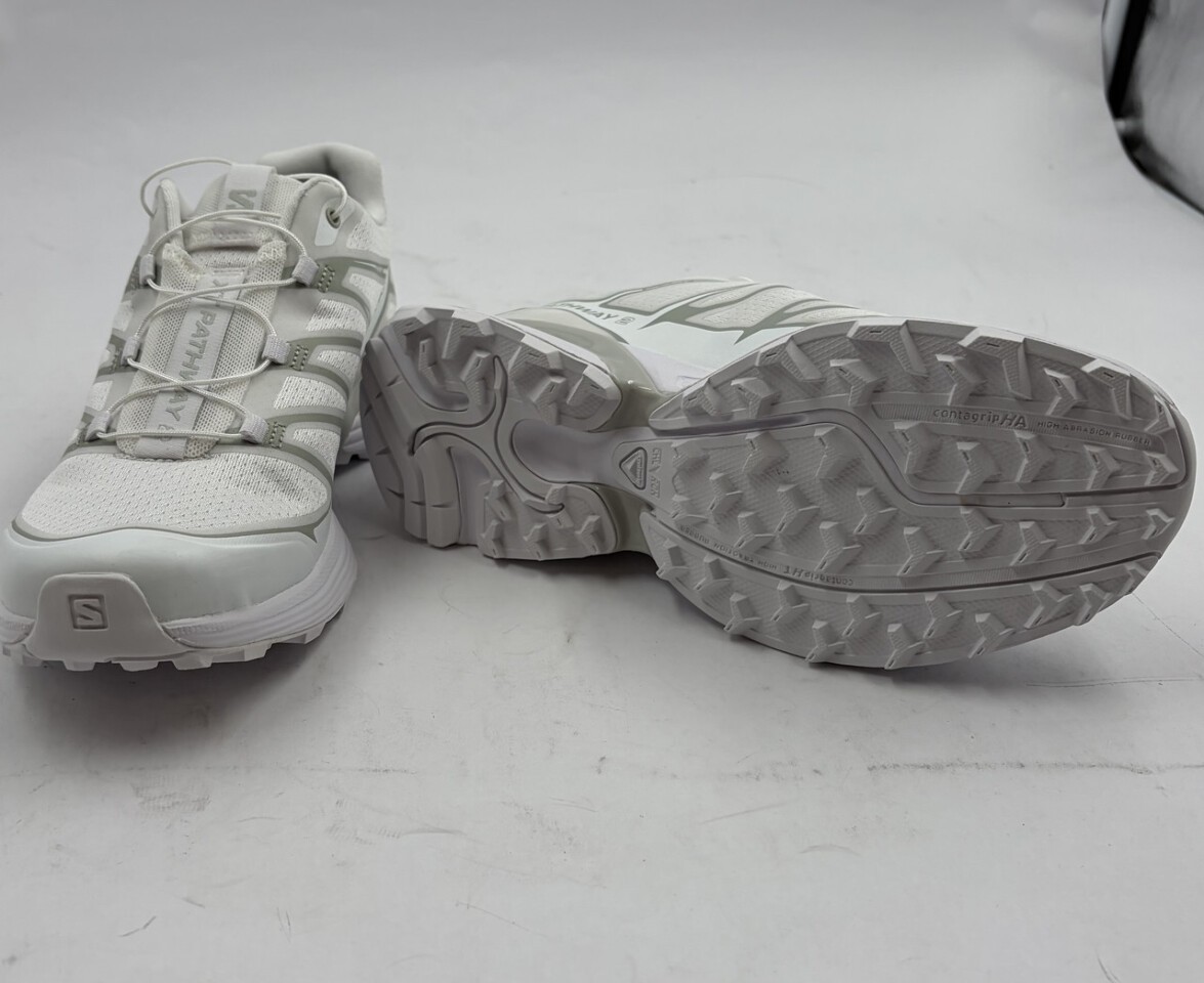 SALOMON XT-PATHWAY 2 476909 WHITE/ WHITE METAL SZ 7 EURO 38 2/3 QUICKLACE