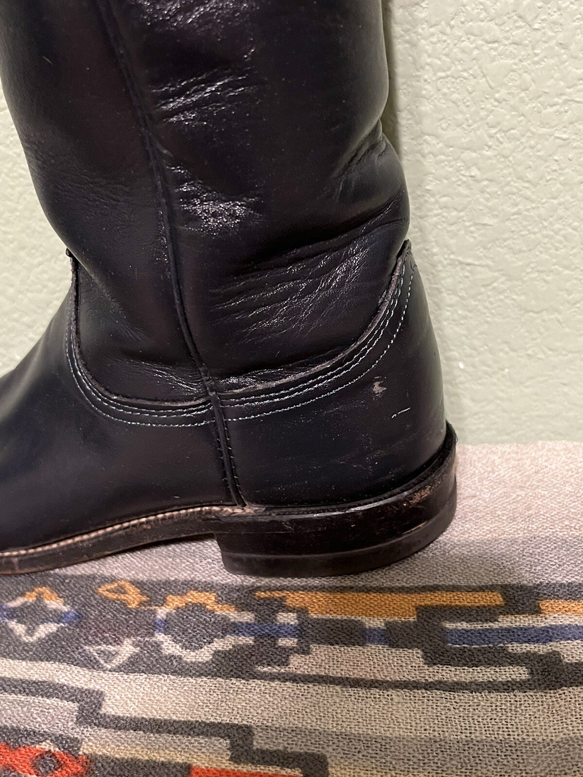 90’s Justin Ropers L3057 Navy Women’s Cowboy Boots 6.5B