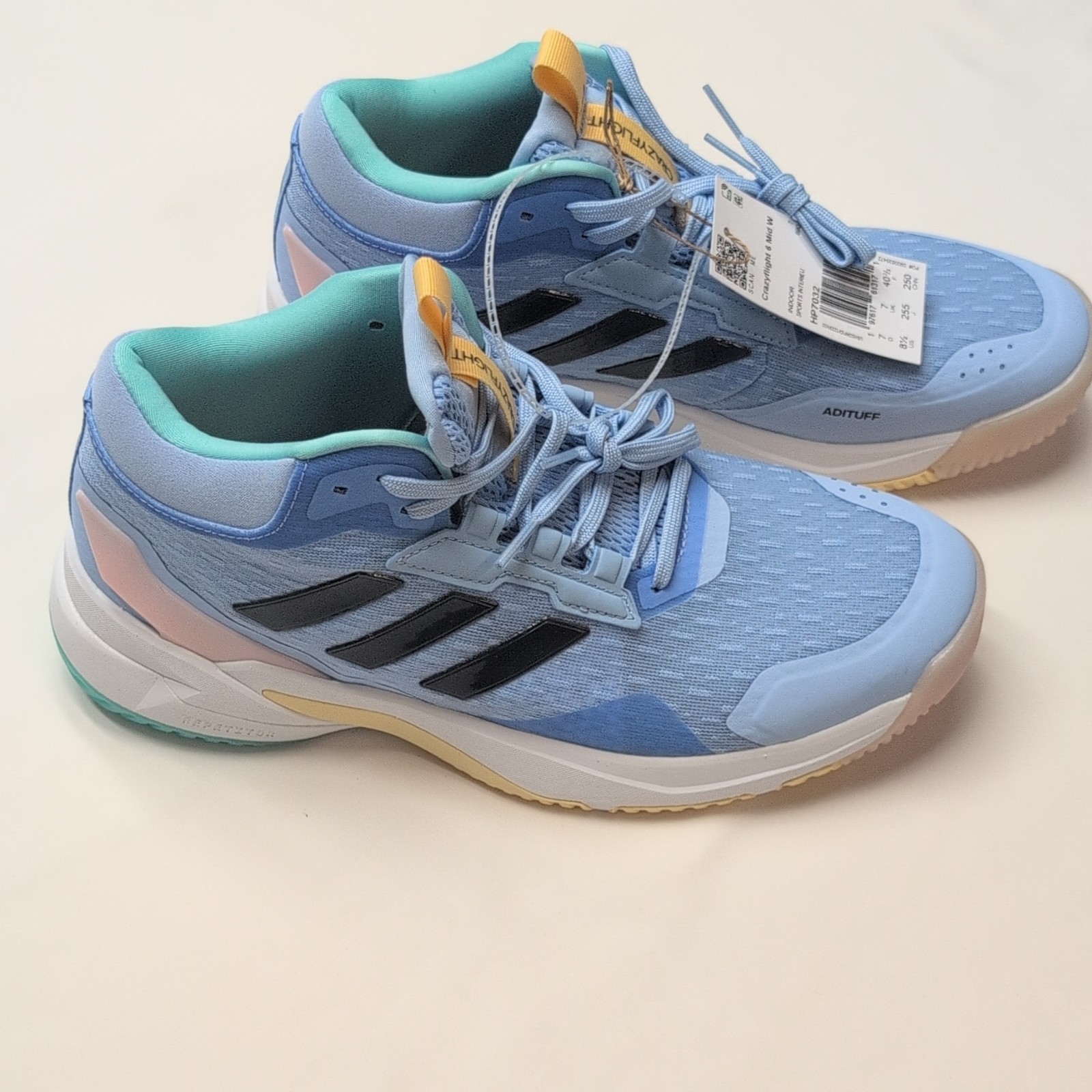 adidas Crazyflight 6 Mid Women’s Indoor Volleyball Glow Blue, Sz 8 1/2. HP7032