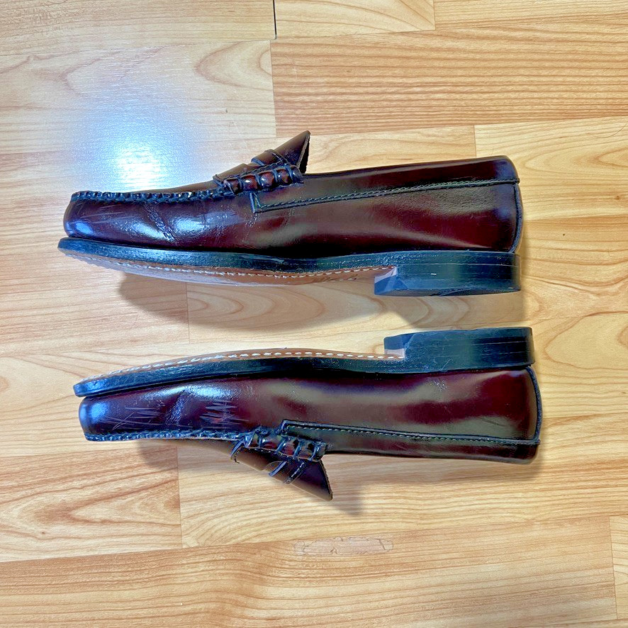 G.H. Bass Weejuns Leather Penny Loafers Women’s 7.5 C Burgundy Slip On Shoes